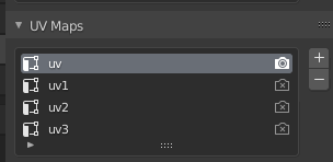 UV Maps Panel